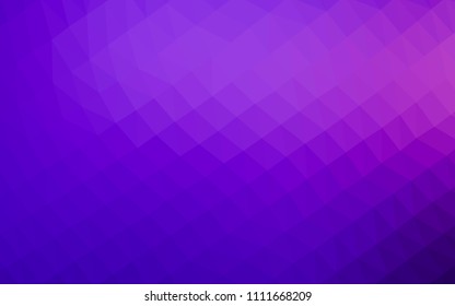 Light Purple vector low poly texture. Colorful illustration in abstract style with gradient. Brand new design for your business.