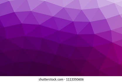 Light Purple vector low poly. An elegant bright illustration with gradient. Triangular pattern for your business design.