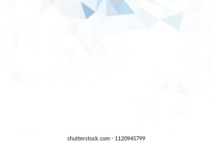 Light Purple vector low poly layout. Shining polygonal illustration, which consist of triangles. Brand new style for your business design.