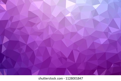 Light Purple vector low poly layout. Geometric illustration in Origami style with gradient.  A completely new design for your leaflet.