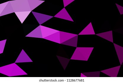 Light Purple vector low poly low poly. Modern geometrical abstract illustration with gradient. A new texture for your design.