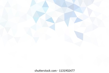 Light Purple vector low poly cover. Polygonal abstract illustration with gradient. Triangular pattern for your design.