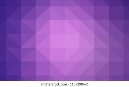 Light Purple vector low poly texture. Shining colorful illustration with triangles. Pattern for a brand book's backdrop.