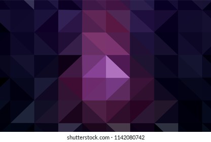 Light Purple vector low poly layout. A sample with polygonal shapes. Best triangular design for your business.