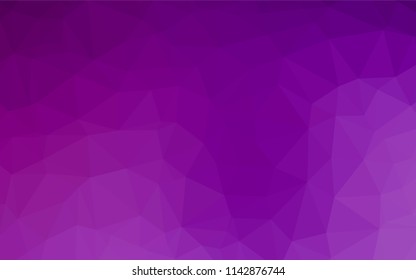 Light Purple vector low poly layout. A completely new color illustration in a vague style. Triangular pattern for your business design.