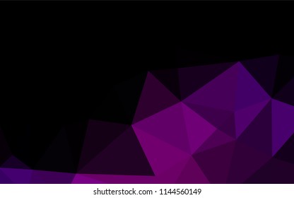 Light Purple vector low poly cover. Modern geometrical abstract illustration with gradient. Brand new design for your business.