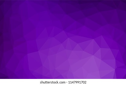Light Purple vector low poly layout. Creative geometric illustration in Origami style with gradient. A completely new design for your business.