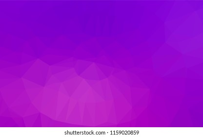 Light Purple vector low poly cover. A completely new color illustration in a vague style. The polygonal design can be used for your web site.