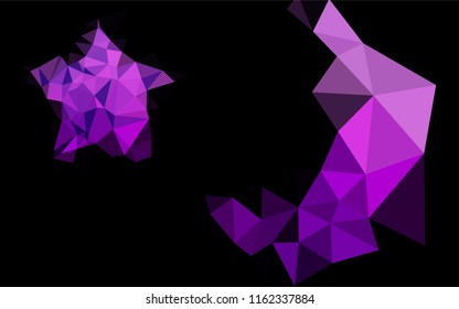Light Purple vector low poly layout. A vague abstract illustration with gradient. A new texture for your design.