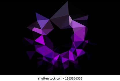 Light Purple vector low poly cover. A sample with polygonal shapes. The elegant pattern can be used as part of a brand book.