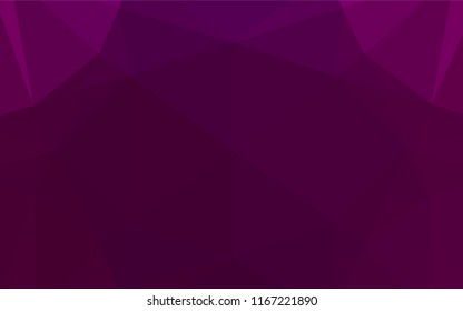 Light Purple vector low poly cover. Glitter abstract illustration with an elegant design. The completely new template can be used for your brand book.