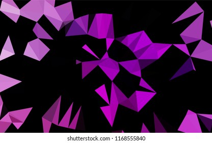 Light Purple vector low poly texture. Creative illustration in halftone style with gradient. A new texture for your design.