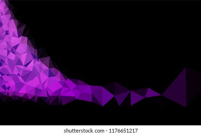 Light Purple vector low poly texture. Glitter abstract illustration with an elegant design. A completely new template for your business design.