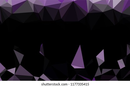 Light Purple vector low poly texture. Colorful illustration in abstract style with gradient. A completely new design for your business.