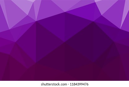 Light Purple vector low poly layout. A completely new color illustration in a vague style. Brand new style for your business design.