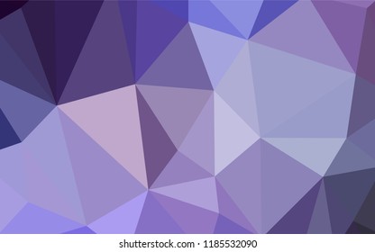 Light Purple vector low poly layout. Triangular geometric sample with gradient.  Completely new template for your banner.