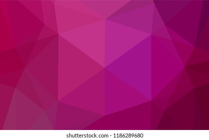 Light Purple vector low poly texture. Brand new colored illustration in blurry style with gradient. The polygonal design can be used for your web site.