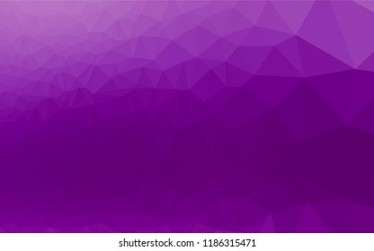 Light Purple vector low poly cover. Colorful illustration in abstract style with gradient. The textured pattern can be used for background.