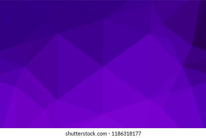 Light Purple vector low poly cover. Shining colored illustration in a Brand new style. Brand new style for your business design.