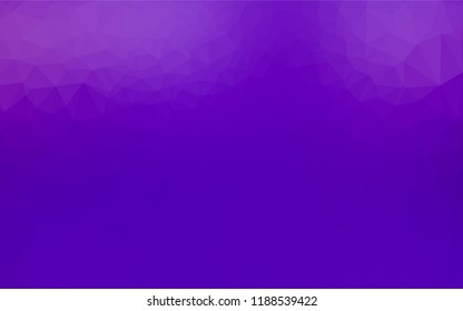 Light Purple vector low poly cover. Geometric illustration in Origami style with gradient.  The best triangular design for your business.