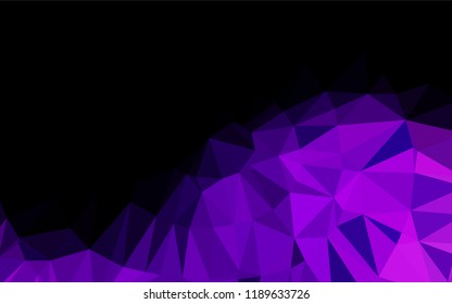 Light Purple vector low poly texture. Creative illustration in halftone style with gradient. A completely new design for your business.