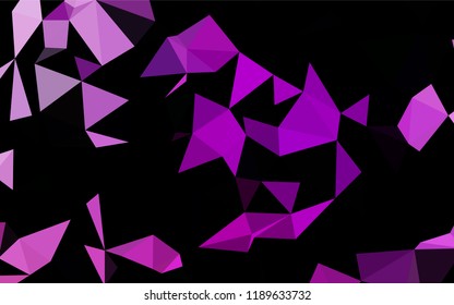 Light Purple vector low poly texture. Triangular geometric sample with gradient.  The elegant pattern can be used as part of a brand book.