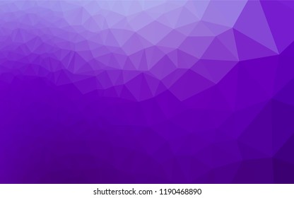 Light Purple vector low poly layout. A vague abstract illustration with gradient. The textured pattern can be used for background.