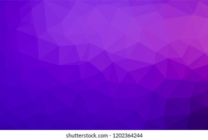 Light Purple vector low poly cover. Geometric illustration in Origami style with gradient.  The elegant pattern can be used as part of a brand book.