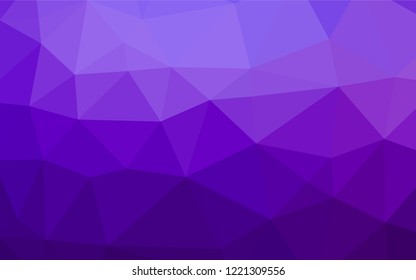 Light Purple vector low poly cover. Brand new colored illustration in blurry style with gradient. A completely new design for your business.