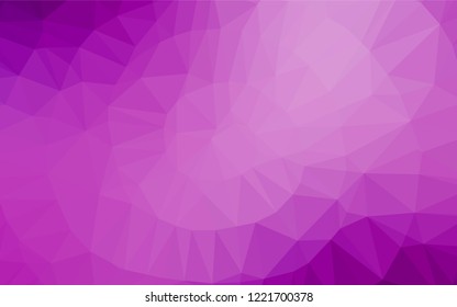 Light Purple vector low poly texture. Brand new colored illustration in blurry style with gradient. A new texture for your design.