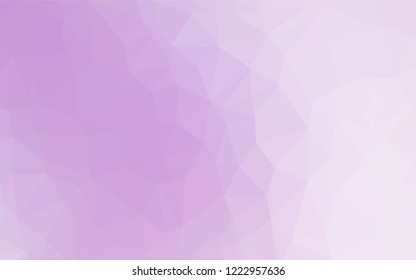 Light Purple vector low poly cover. A sample with polygonal shapes. The completely new template can be used for your brand book.