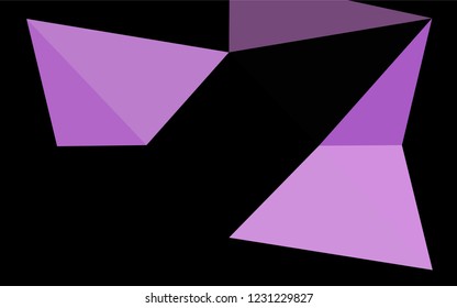 Light Purple vector low poly texture. An elegant bright illustration with gradient. The template can be used as a background for cell phones.