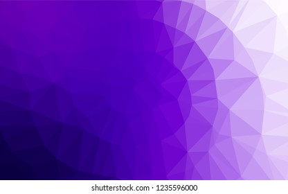 Light Purple vector low poly cover. Brand new colored illustration in blurry style with gradient. The elegant pattern can be used as part of a brand book.