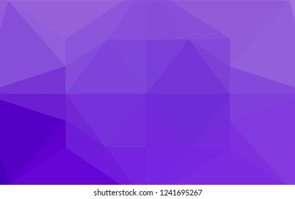 Light Purple vector low poly texture. A completely new color illustration in a vague style. The elegant pattern can be used as part of a brand book.