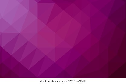 Light Purple vector low poly layout. Glitter abstract illustration with an elegant design. Completely new design for your business.