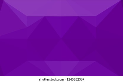 Light Purple vector low poly layout. Creative geometric illustration in Origami style with gradient. The textured pattern can be used for background.
