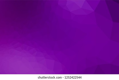 Light Purple vector low poly texture. A sample with polygonal shapes. The template can be used as a background for cell phones.