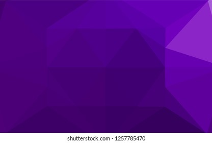 Light Purple vector low poly texture. A sample with polygonal shapes. The template can be used as a background for cell phones.