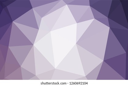 Light Purple vector low poly layout. Elegant bright polygonal illustration with gradient. Polygonal design for your web site.