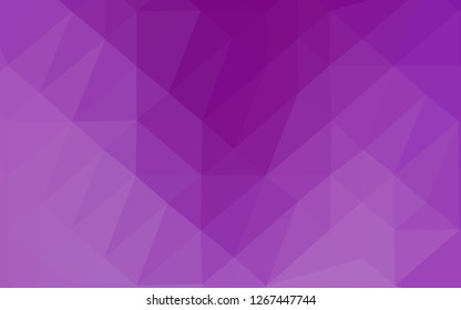 Light Purple vector low poly texture. Shining colored illustration in a Brand new style. Elegant pattern for a brand book.