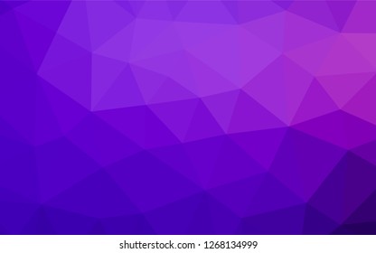 Light Purple vector low poly cover. An elegant bright illustration with gradient. Brand new design for your business.