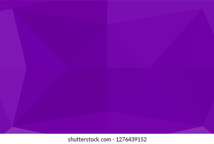 Light Purple vector low poly layout. Geometric illustration in Origami style with gradient.  The template can be used as a background for cell phones.