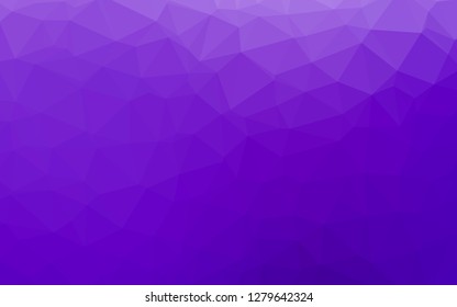 Light Purple vector low poly texture. A completely new color illustration in a vague style. Textured pattern for background.