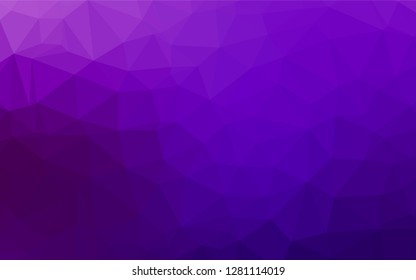 Light Purple vector low poly layout. Brand new colored illustration in blurry style with gradient. Brand new design for your business.