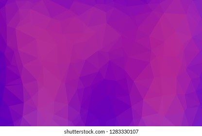 Light Purple vector low poly layout. Triangular geometric sample with gradient.  Textured pattern for background.