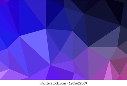 Light Purple vector low poly cover. Modern abstract illustration with triangles. Completely new template for your banner.