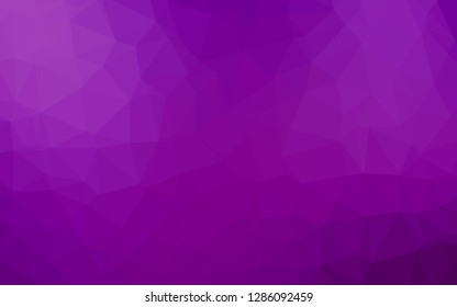 Light Purple vector low poly layout. Modern geometrical abstract illustration with gradient. Polygonal design for your web site.