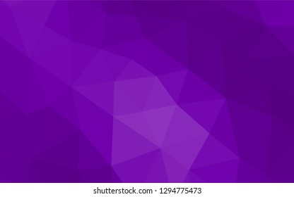Light Purple vector low poly cover. Modern geometrical abstract illustration with gradient. Triangular pattern for your business design.