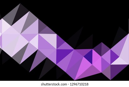 Light Purple vector low poly layout. Creative illustration in halftone style with gradient. Brand new design for your business.