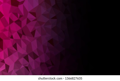 Light Purple vector low poly layout. Colorful illustration in Origami style with gradient.  Completely new design for your business.